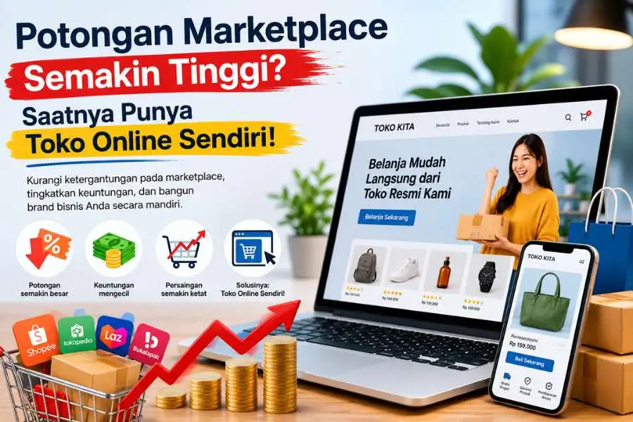 Potongan marketplace semakin besar